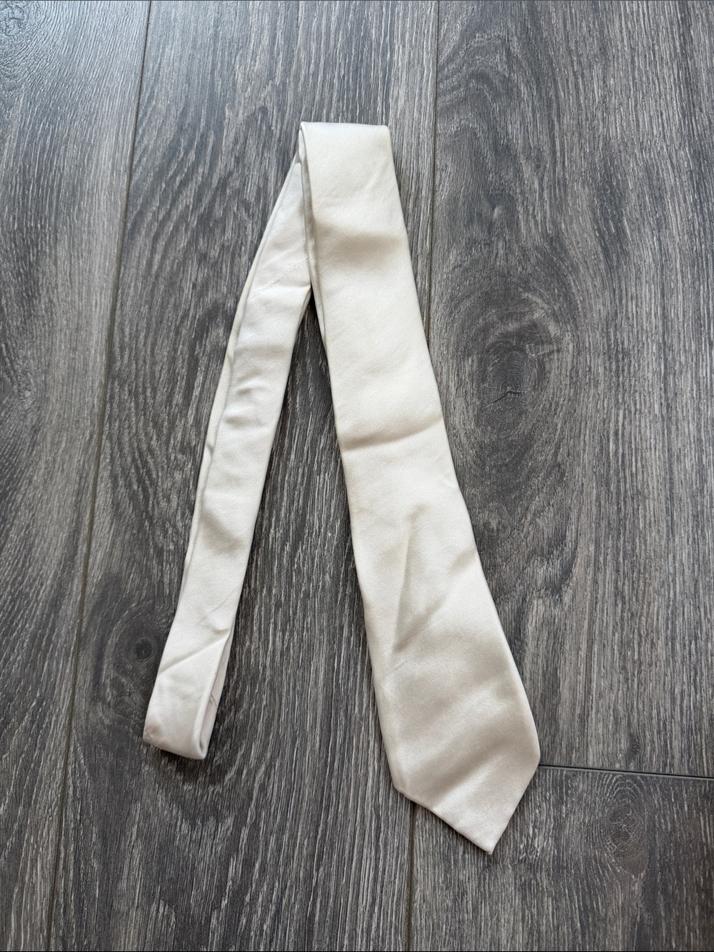 Chaps - Champagne Cream Satin 100% Silk Tie